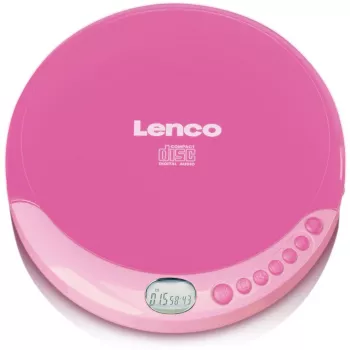 Nešiojamas CD grotuvas Lenco CD-011 rožinis