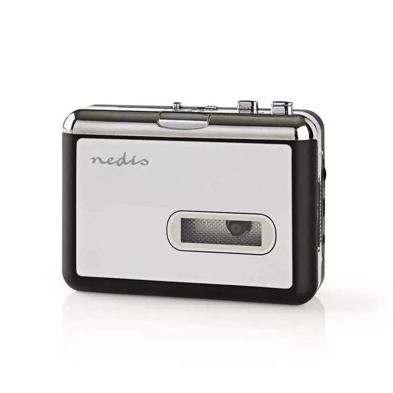 Kasečių keitiklis Nedis ACGRU100GY USB / 3,5 mm, maitinamas USB / baterijomis, pilka
