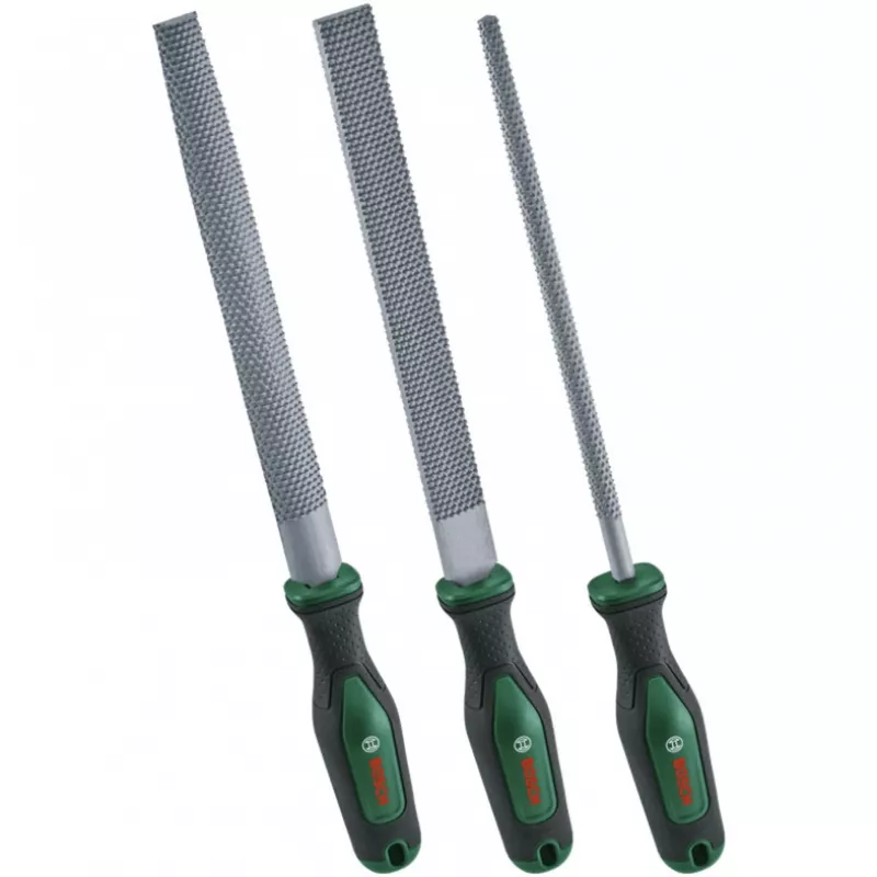 Bosch medžio raszplių rinkinys, 3 dalys, dildės