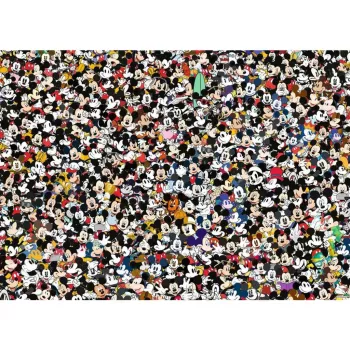Dėlionė Ravensburger 12000529 – 1000 dalių, Mikis Pūkuotukas animaciniai filmukai, 700×500 mm, nuo 14 m.