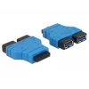 DeLOCK 65670 vidinis USB 3.0 kaiščių jungties adapteris į 2x USB-A