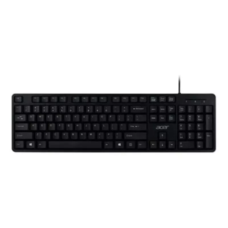 Laidinė USB klaviatūra Acer GP.KBD11.04F – pilno dydžio QWERTY US International, juoda, 1,45 m laidas