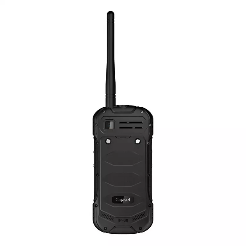 GIGASET GLX 8 ACTIVE juoda 6,1 cm 2,4 colio ekranas, Push-to-talk funkcija, 2500 mAh baterija, IP68, 2 MP kamera, Dual-SIM, Bluetooth