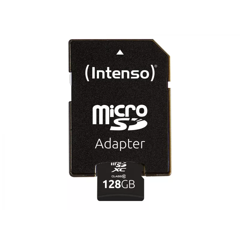 Intenso 128GB MicroSDXC atminties kortelė C10 su adapteriu 3413491