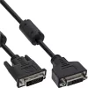 InLine DVI-D kabelis 24+1 M/F, Dual Link, 2 ferito žiedai, 3 m