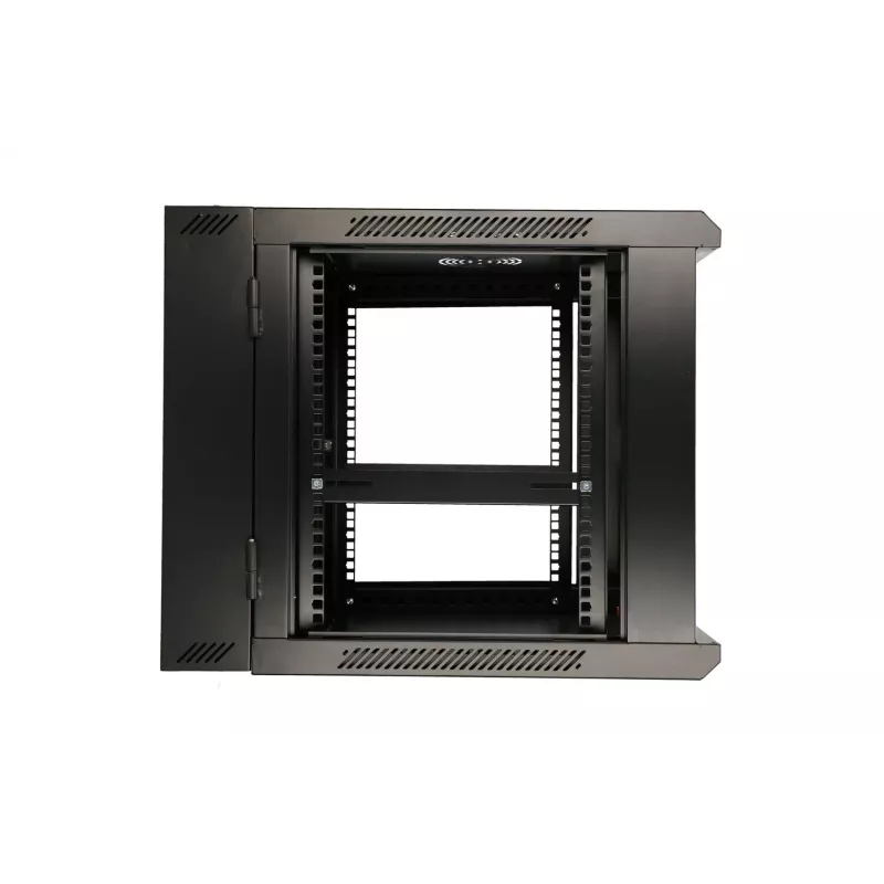 Extralink sieninis RACK spintos korpusas 9U 600x600 AZH juodas, varstomas
