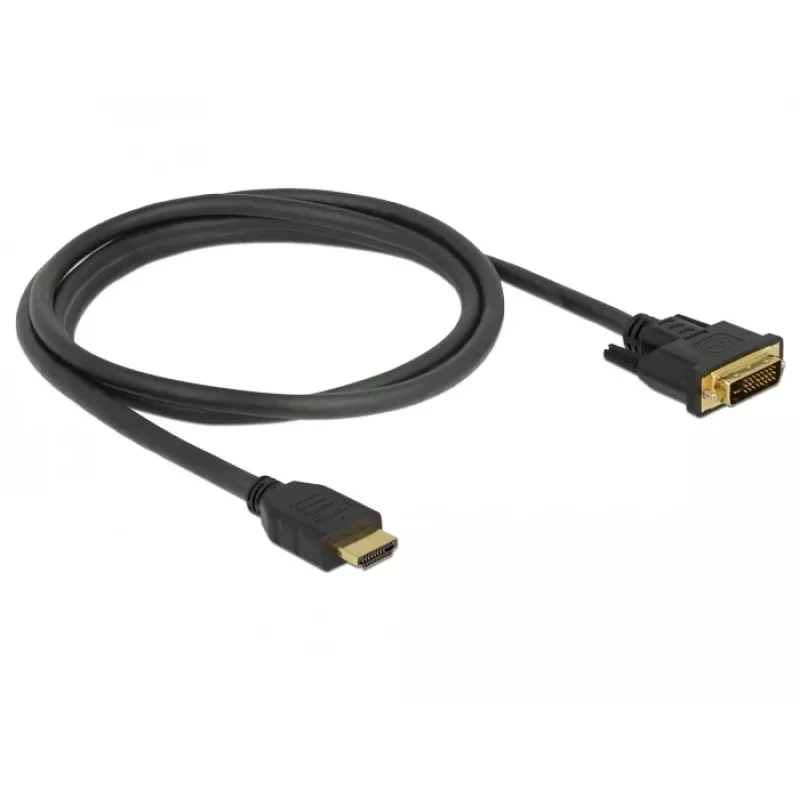 Vaizdo kabelio adapteris DeLOCK 85653 1,5m HDMI Type A DVI juodas