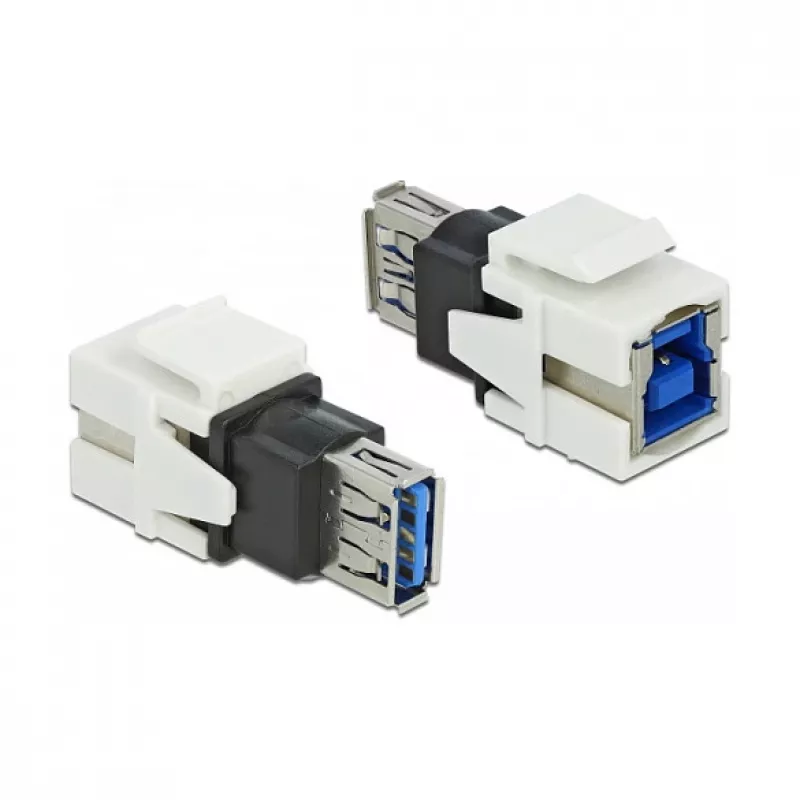 Keystone modulis DeLOCK 86394 plokščias baltas USB A