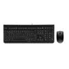 Klaviatūra CHERRY DC 2000 su pele, universali USB, QWERTY čekiška, juoda