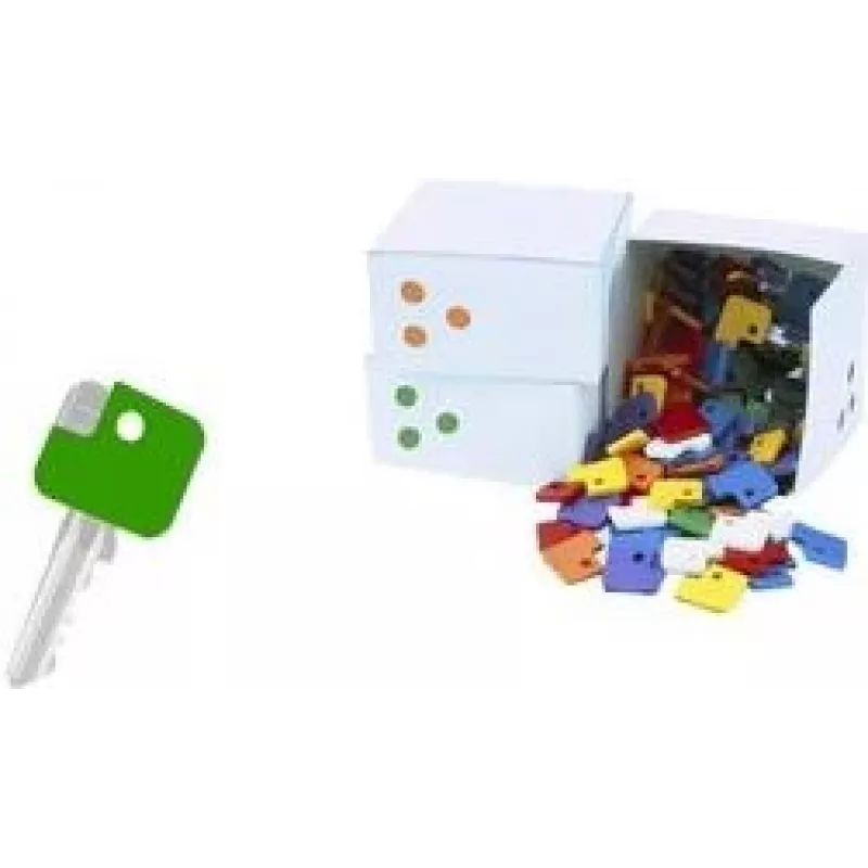 Klijų dangteliai WEDO 262807099 — 100 vnt. lanksčių plastikinių klavišų dangtelių