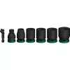 Veržliarakčių antgalių rinkinys Bosch Powertools PRO 1/2 colio 7 dalių juodas