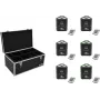 LED baterijinis šviestuvas EUROLITE AKKU TL-3 TCL QuickDMX 6 vnt. su nešiojimo dėklu TDV-1