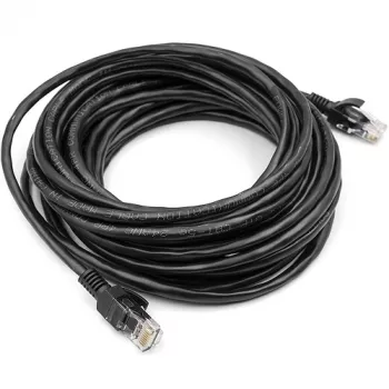 Kabelis Cat5E UTP, 7,5 m, juodas