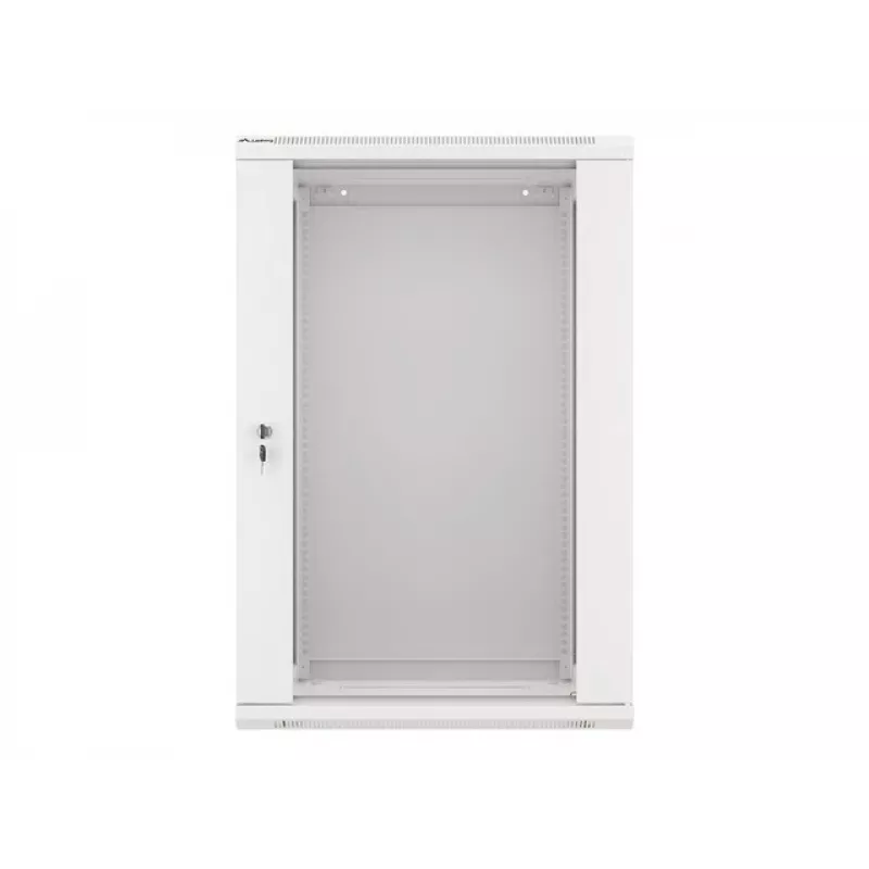 Lanberg sieninis montažinis stovo spintas 19'' 18U 600x450mm pilkas (stiklinės durys)