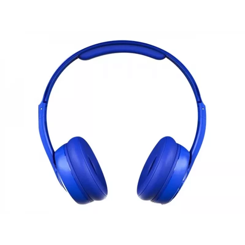 Skullcandy Cassette belaidės ausinės ant ausų, mėlynos