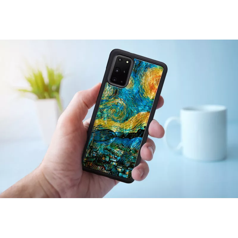 Apsauginis dėklas iKins, skirtas Samsung Galaxy S20+ — žvaigždėtos nakties juoda