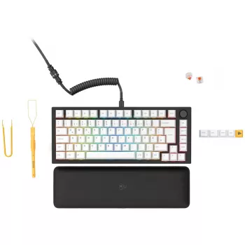 Glorious GMMK Pro Black Slate 75% TKL klaviatūra – paruošta naudoti, ISO DE išdėstymas, juoda (GLO-GMMK-P75-FOX-ISO-B-DE)