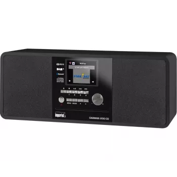 REHAU IMPERIAL DABMAN i200 CD skaitmeninis radijo imtuvas 20 W DAB+, FM, UKW juodas, MP3 atkūrimas