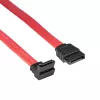 Akyga AK-CA-51 SATA III kabelis 6 Gb/s, tiesi ir 90° kampinė jungtys, 0,5 m, raudonas