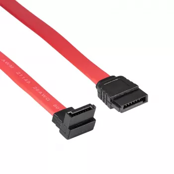 Akyga AK-CA-51 SATA III kabelis 6 Gb/s, tiesi ir 90° kampinė jungtys, 0,5 m, raudonas