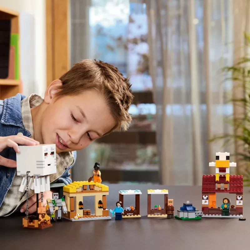 LEGO MINECRAFT 21273 Ghast Baliono Kaimo Ataka