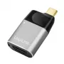 LogiLink USB 3.2 Gen2 Type-C adapteris C/M į HDMI-A USB-C 4K PD aliuminis pilkas juodas