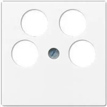 Sieninis SAT lizdas Jung A 561-4 SAT2 WW Baltas – termoplastikas, vienetinis