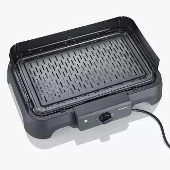 Stalinė elektrinė kepsninė SEVERIN PG 8595 — 2000 W, stačiakampė grotelė, juoda