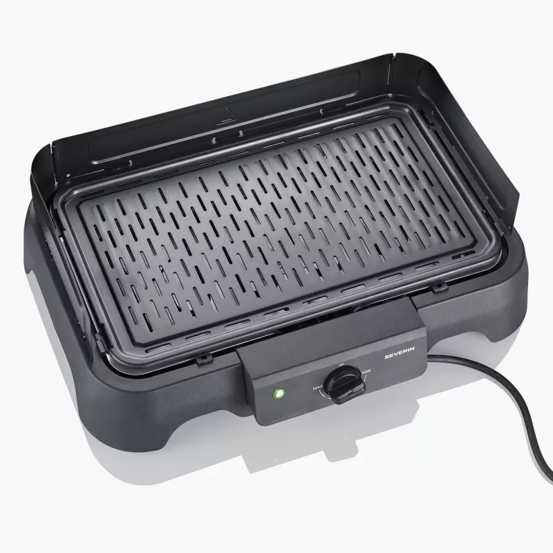 Stalinė elektrinė kepsninė SEVERIN PG 8595 — 2000 W, stačiakampė grotelė, juoda
