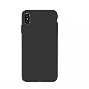 Apsauginis silikoninis dėklas Devia iPhone XS Max (6,5 colio, juodas)