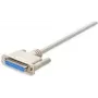 Manhattan 4,5 m DB25 M/F serijinis kabelis baltas