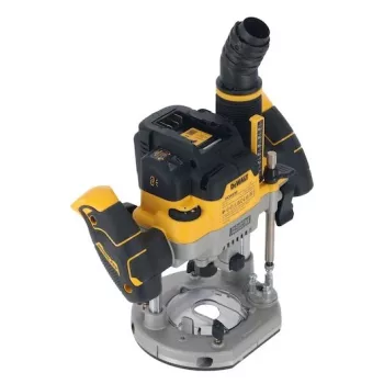 Plunginis frezatorius DeWalt DCW620NT-XJ, bešepetėlis variklis, 18V, 1600W galia, 11–23 tūkst. RPM, 12,7 mm įtvaras, dulkių ištraukimas, LED, 3,6 kg, dėklas