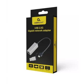 Gembird A-USB3AC-LAN2G-01 USB 2,5 Gigabito tinklo adapteris, kosmosiškai pilkas