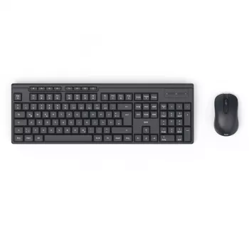 Belaidis klaviatūros ir pelės rinkinys HAMA WKM-200 juodas