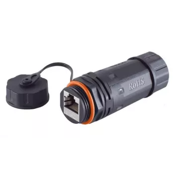 Microconnect KONCAT6A68 RJ-45 lyties keitiklis juodas