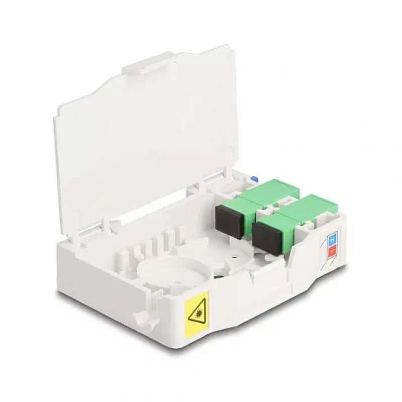 Optinio pluošto jungiama dėžutė DeLOCK 85935 SC Simplex balta