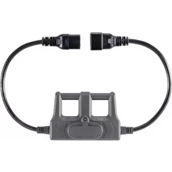 VOLTCRAFT CAA-1L 16 matavimo adapteris, IEC kištukas C20 – IEC lizdas C19, tamsiai pilkas