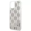 Karl Lagerfeld KLHCP14MLMNMS iPhone 14 Plus 6,7″ kietas dėklas sidabrinis / sidabrinis Liquid Glitter Monogram