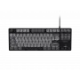 NATEC Fury Gaming klaviatūra Kanabo K2 US balta foninė šviesa mechaninė juodai pilka