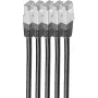 Tinklo kabelis ShiverPeaks BS75711-HS-SET5 Juodas 1 m Cat6 S/FTP