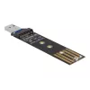 DeLOCK Combo keitiklis M.2 NVMe PCIe arba SATA SSD į USB 3.2 Gen 2 juodas