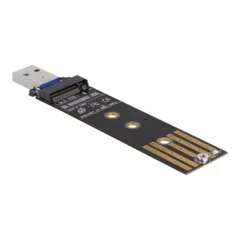 DeLOCK Combo keitiklis M.2 NVMe PCIe arba SATA SSD į USB 3.2 Gen 2 juodas