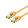 LOGON TCR6ASS030Y SSTP Cat6a tinklo jungiamasis kabelis, 3 m, AWG26, LSOH, geltonas