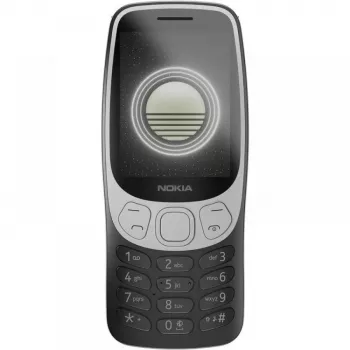 Nokia 3210 4G (2024) (TA-1618) Grunge Black – 2,4 colio TFT ekranas, 128 MB atmintis, 64 MB RAM, Dual SIM, Bluetooth 5, 2 MP kamera
