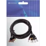 Audio gyvatės kabelis Omnitronic 8×RCA į 8×1/4 colio mono lizdą, 15 m, 30304748