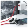 USB laidas RealPower MagneticCharge3 2 m USB A raudonas
