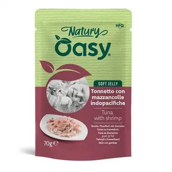 Oasy Natury Soft Jelly Tuna su krevetėmis 70 g