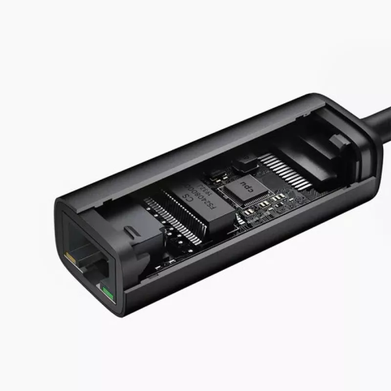 Ethernet adapterius Aukey CB-A30 USB-C į Gigabit RJ45 10/100/1000 Mbps, USB 3.0, aliuminis, LED indikatoriai