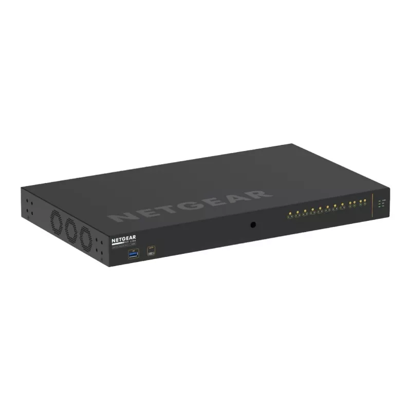 NETGEAR M4250-10G2XF-PoE++ valdomas L2/L3 Gigabit Ethernet (10/100/1000) jungiklis su PoE ir PoE++, 1U, juodas