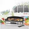 Elektrinis stalo grilis Rommelsbacher BBQ 2003 — 1900 W, 50×25 cm, briaunotas + Teppanyaki, reguliuojamas termostatas, sidabrinis/juodas
